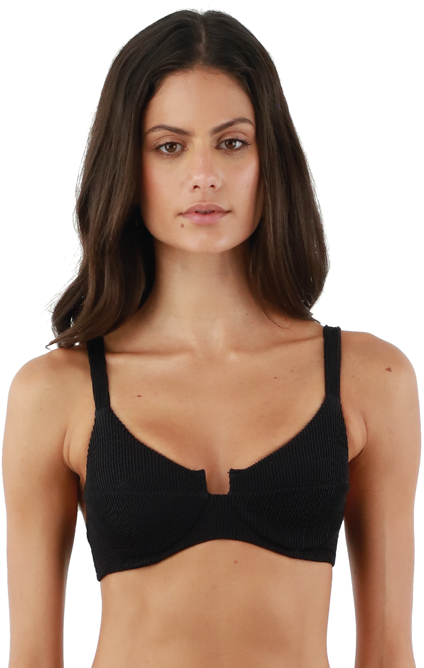 Textured Wave Black Majestic Top